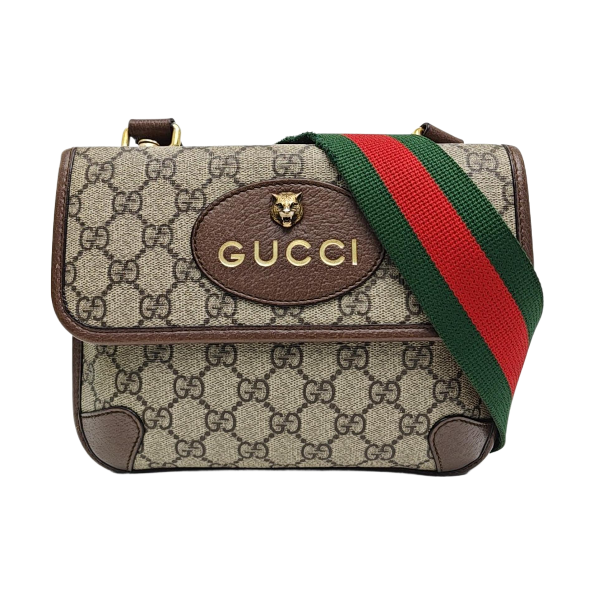 Neo Vintage Small Monogram Coated Canvas Beige