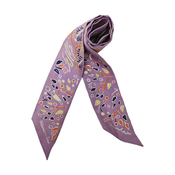 Mulberry Silk Silk Scarf Purple