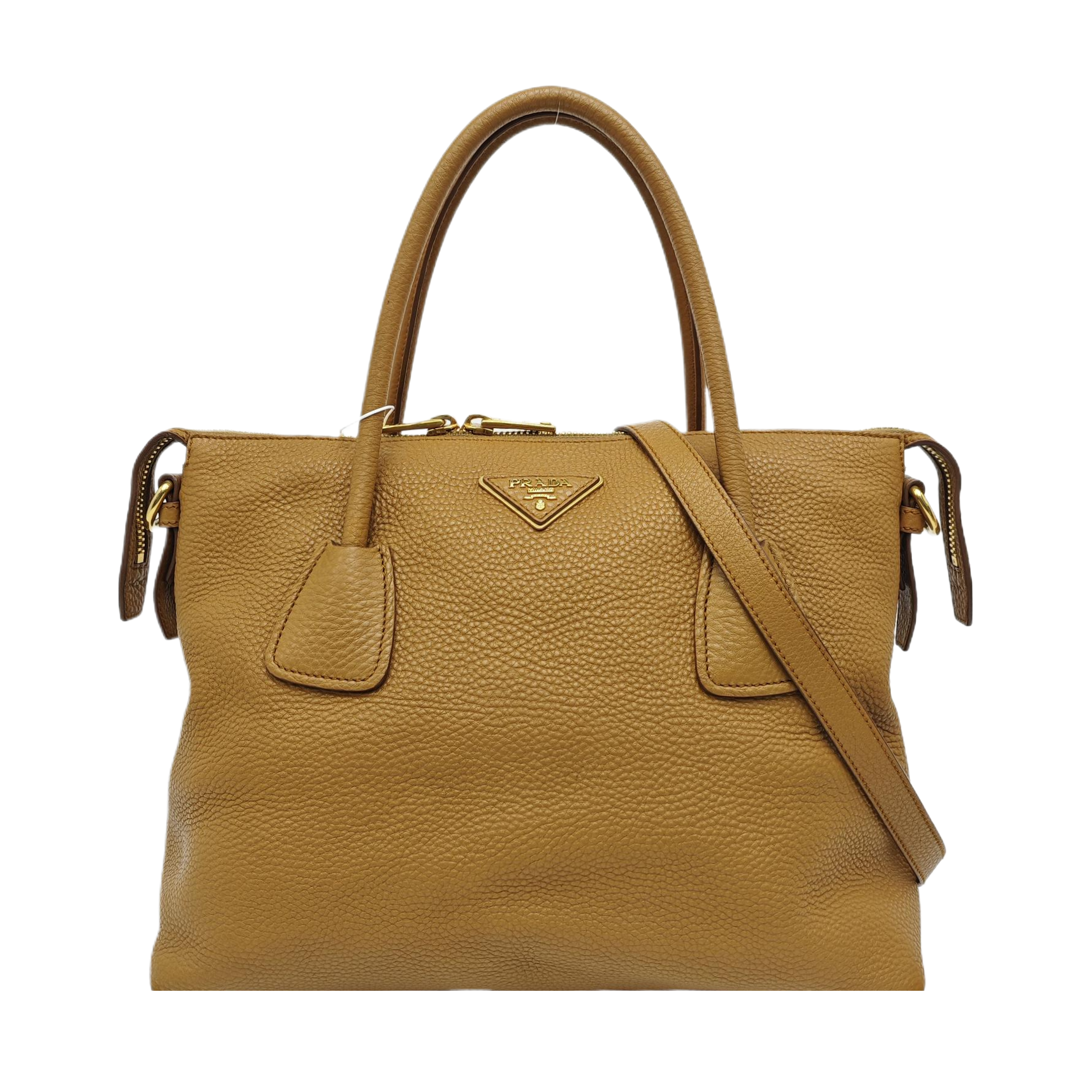 Calfskin Shoulder Bag Brown