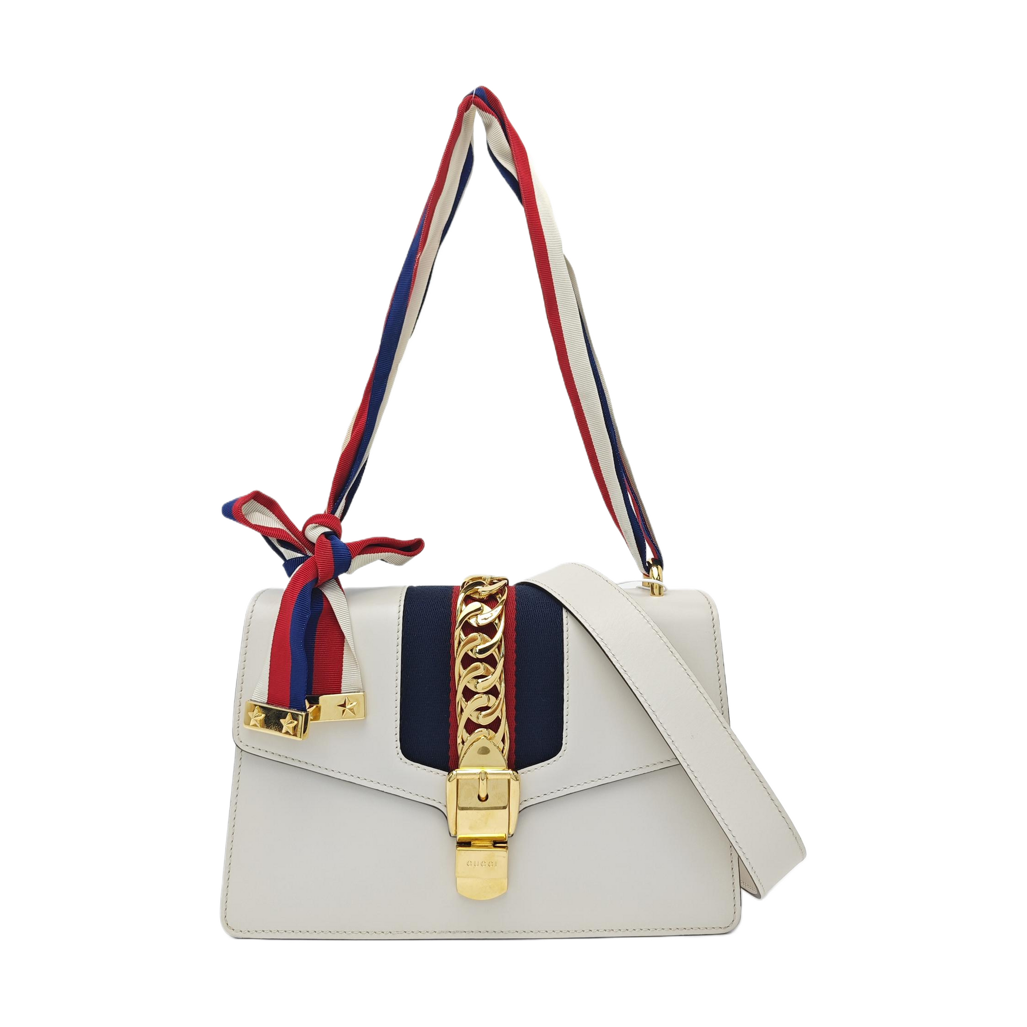 Sylvie Small Calfskin White