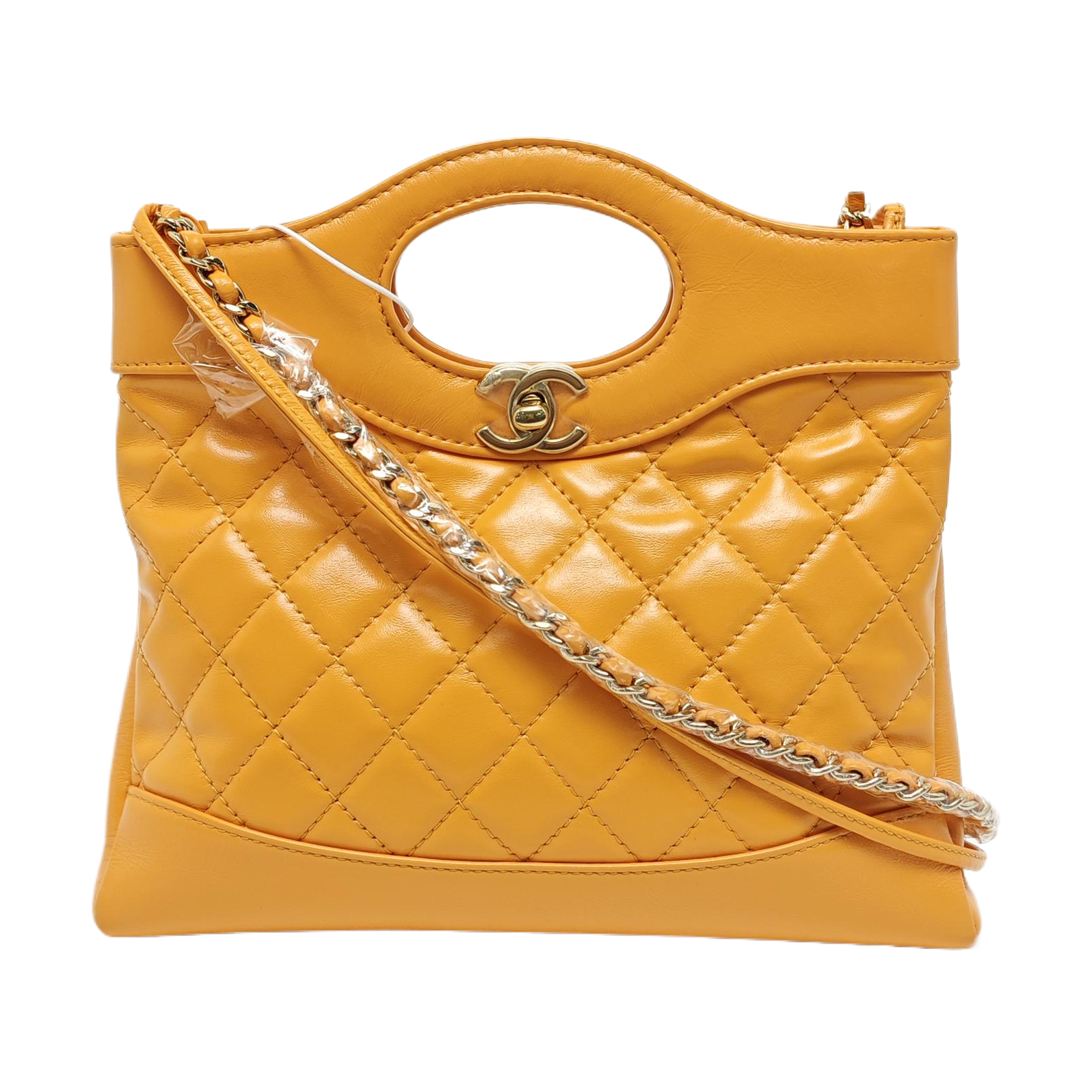CHANEL 31 Mini Quilted Calfskin Orange