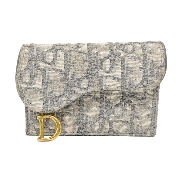 Monedero Saddle de lona Monogram gris