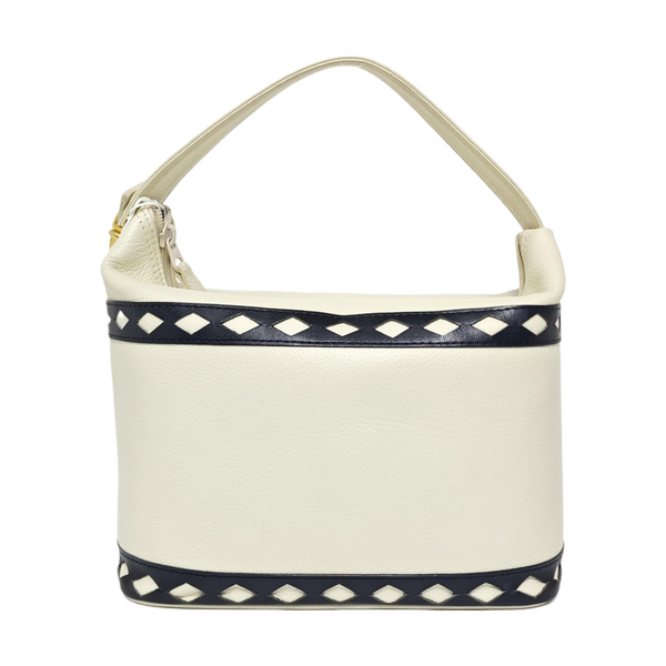 Calfskin Top Handle Bag White