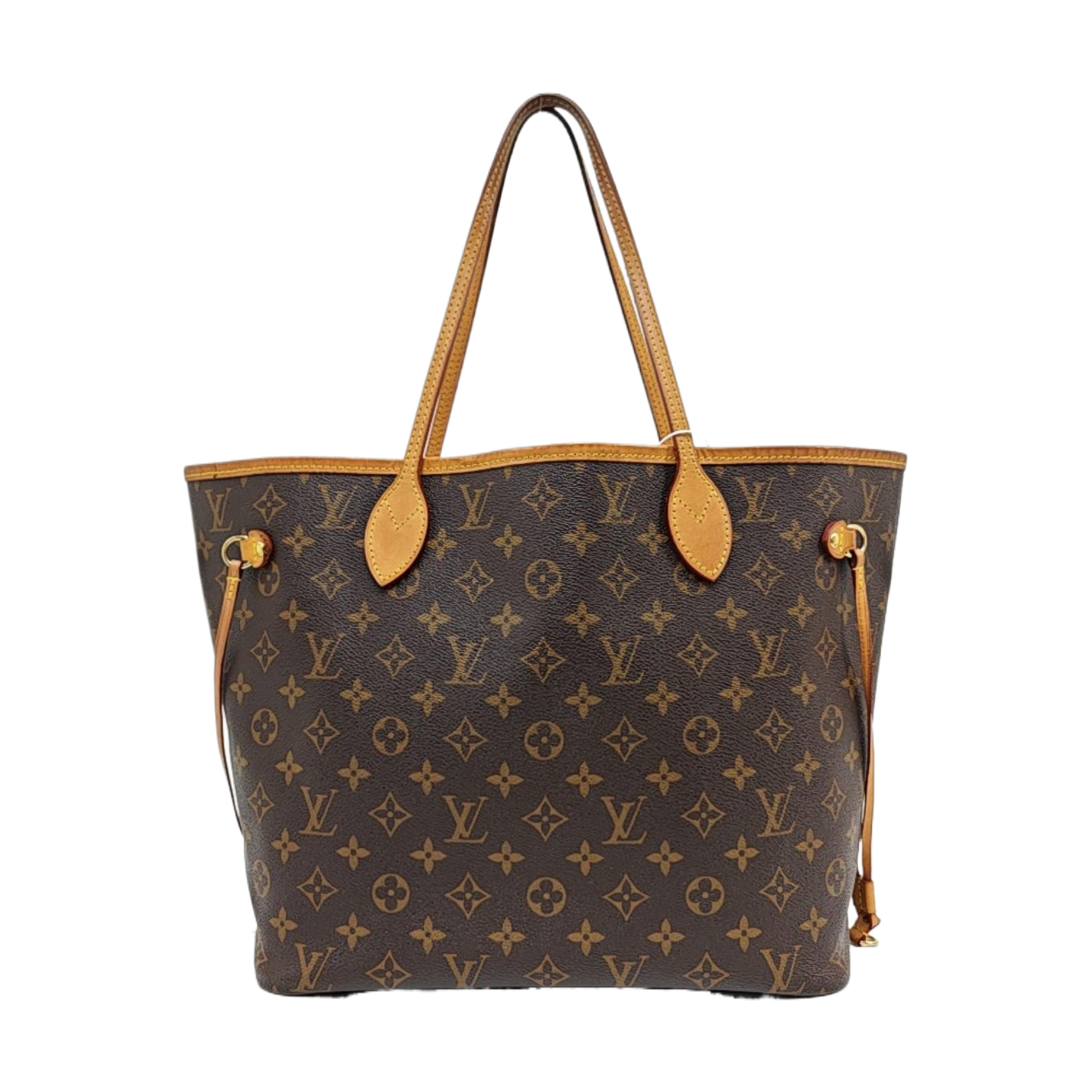 Authenticated pre-owned  NEVERFULL MM Monogram Coated Canvas Brown - Tote Bag at Looply