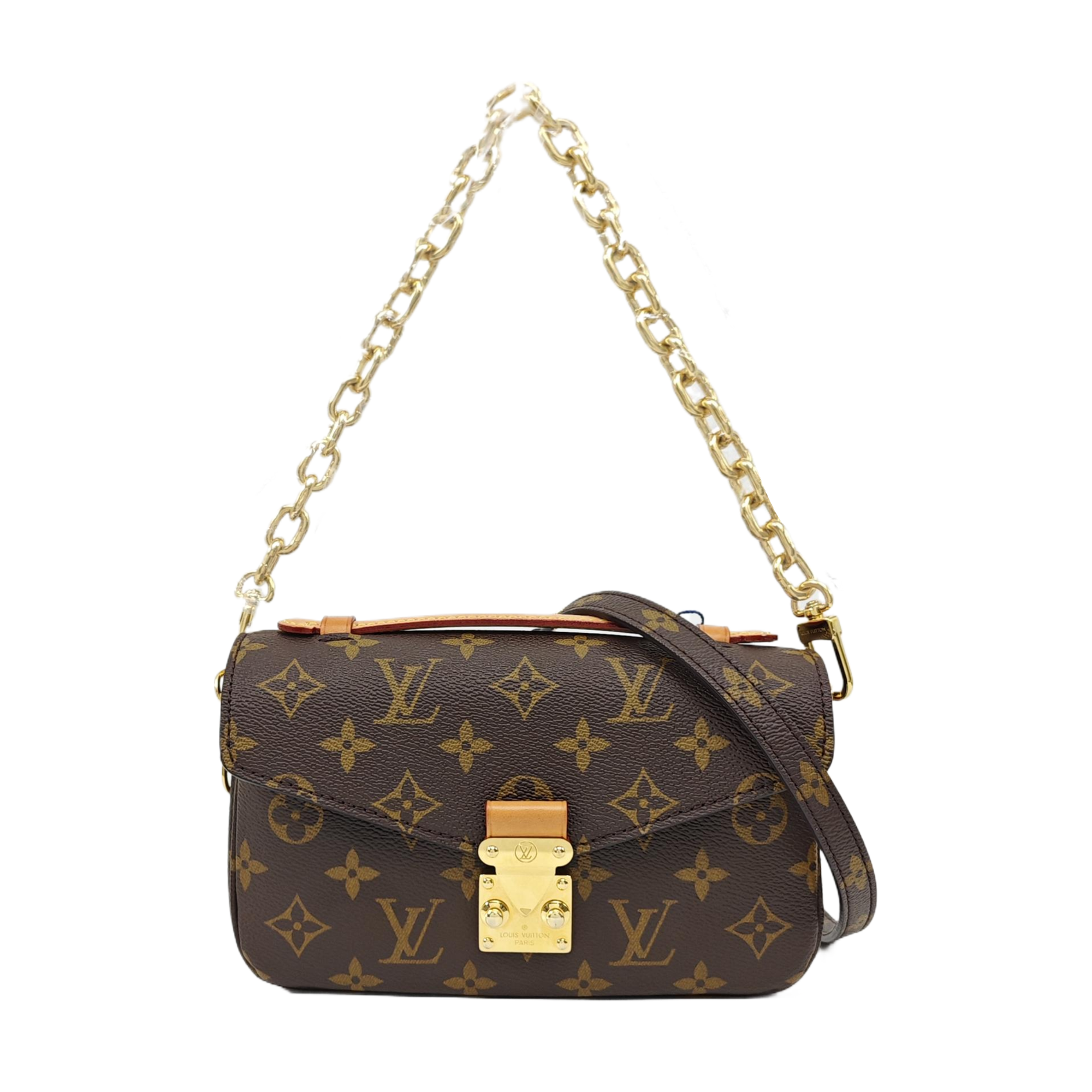 MÉTIS EAST WEST Monogram Coated Canvas Brown