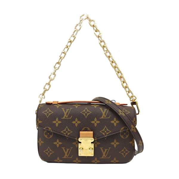 MÉTIS EAST WEST Monogram Coated Canvas Brown