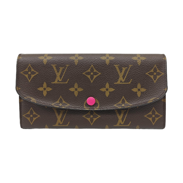 EMILIE Monogram Coated Canvas Brown Wallet