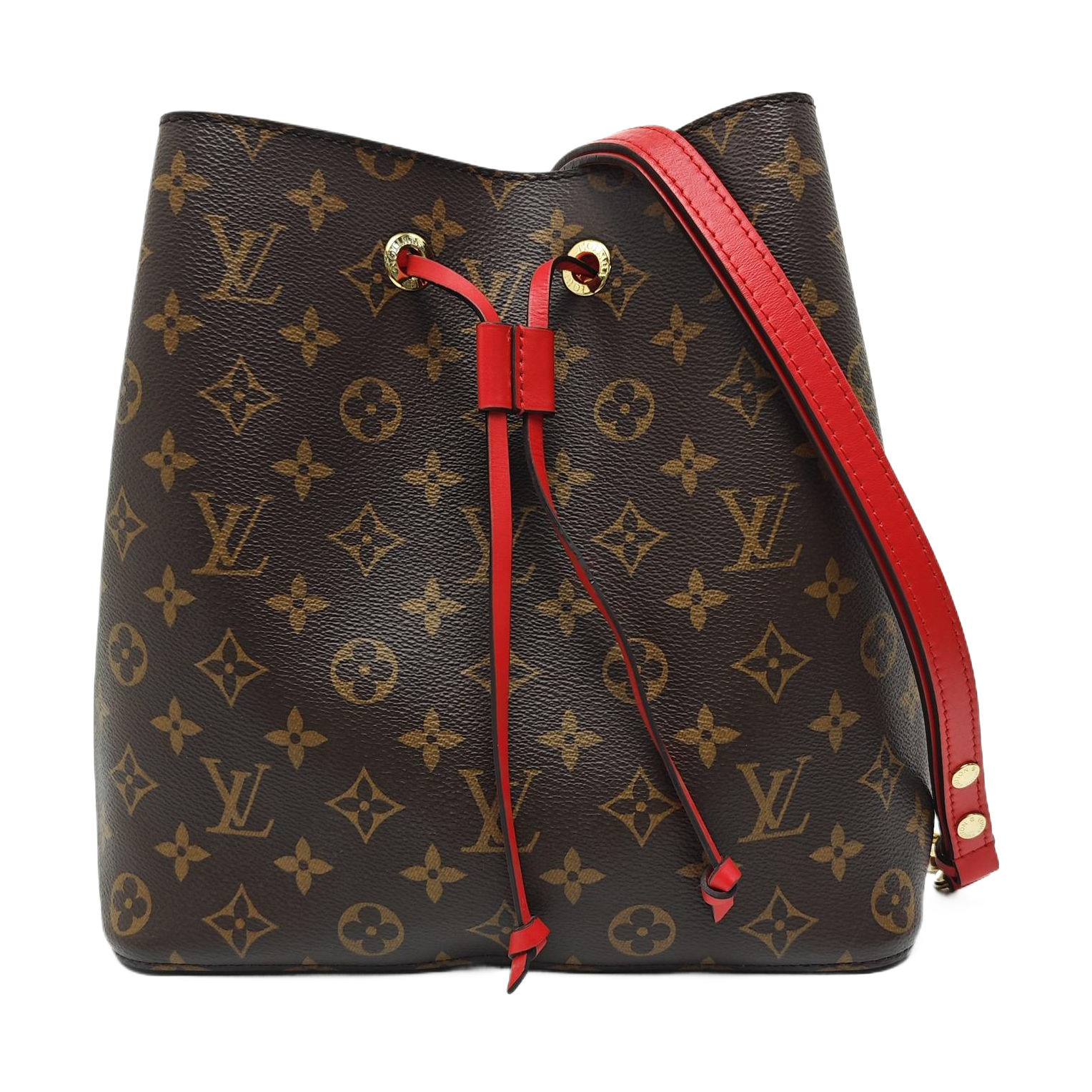 NÉONOÉ MM Monogram Coated Canvas Brown