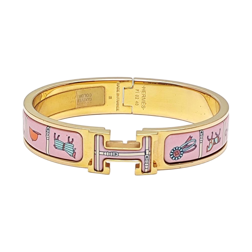 Clic H Metal Gold Bangle