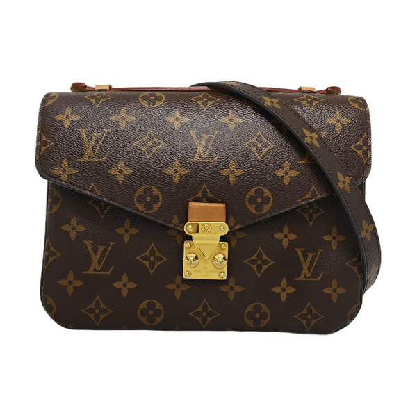 MÉTIS MM Monogram Coated Canvas Brown