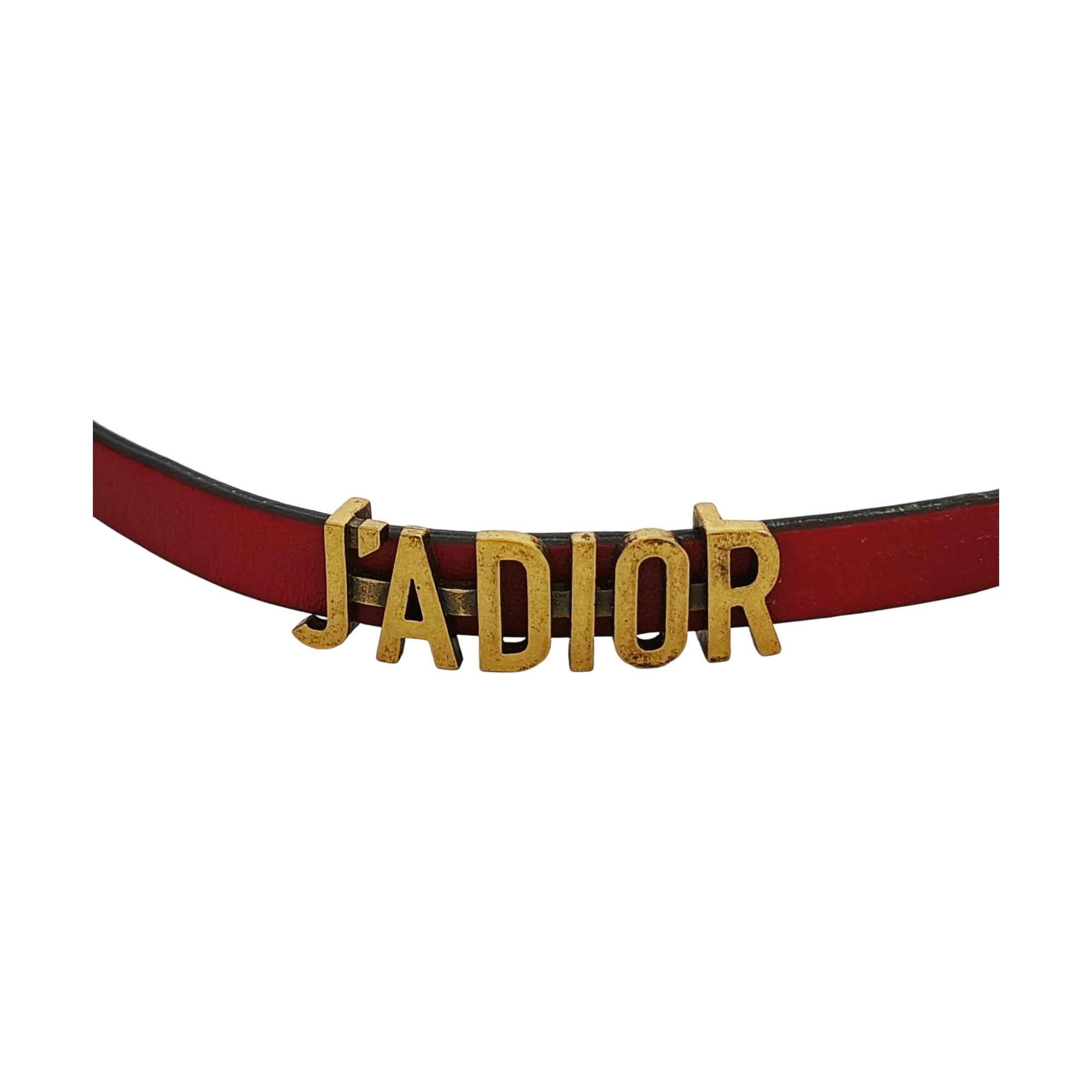J'adior Metal Red Necklace