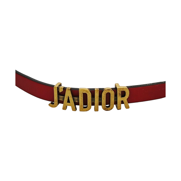 J'adior Metal Red Necklace