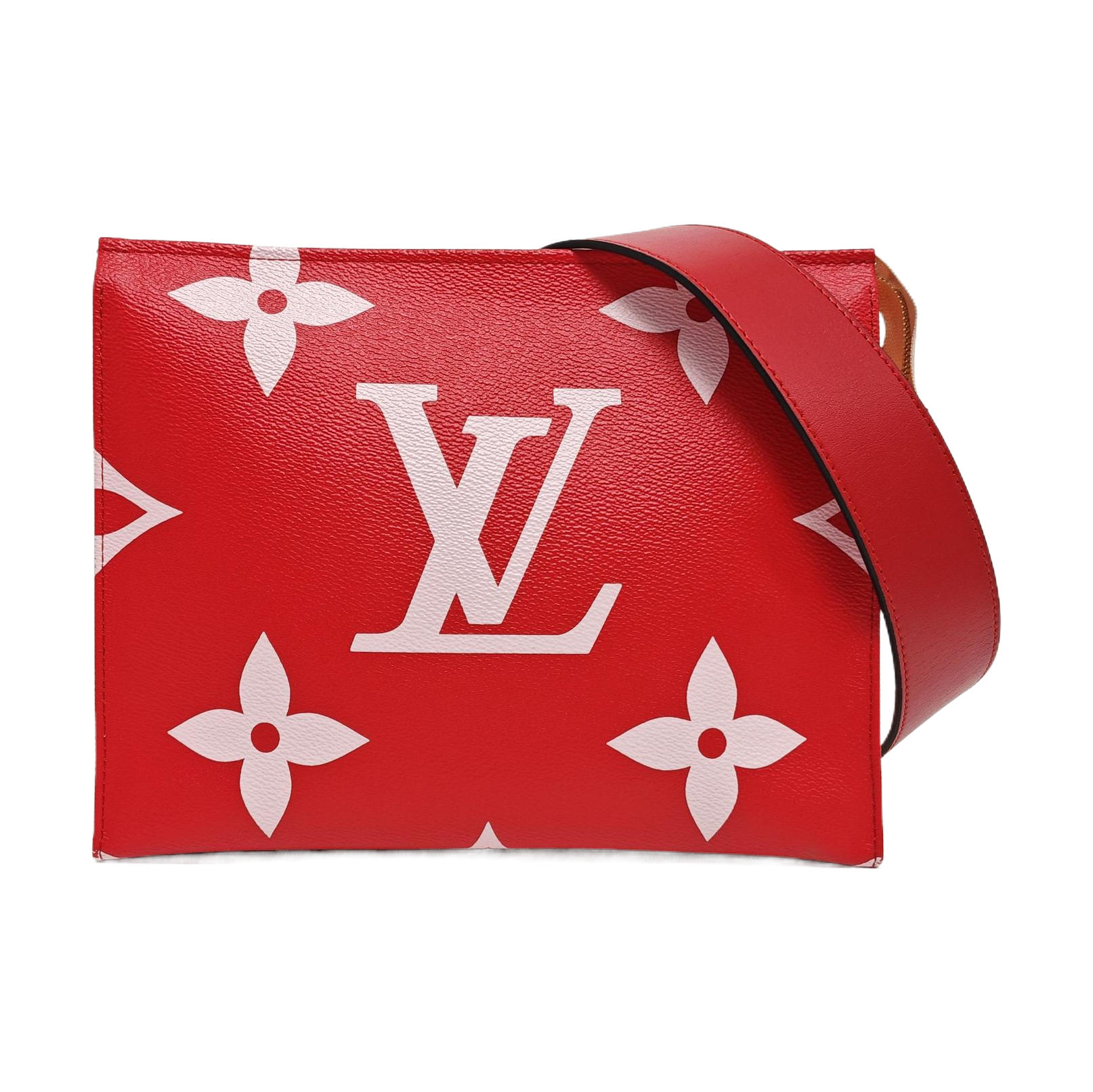 TOILET POCKET 26 Monogram Coated Canvas Red
