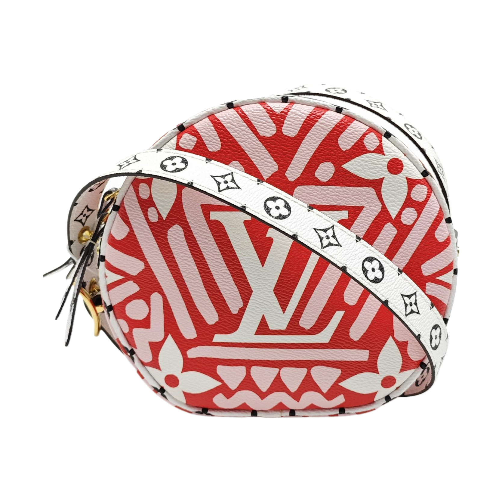 BOITE CHAPEAU PM Coated Canvas Red