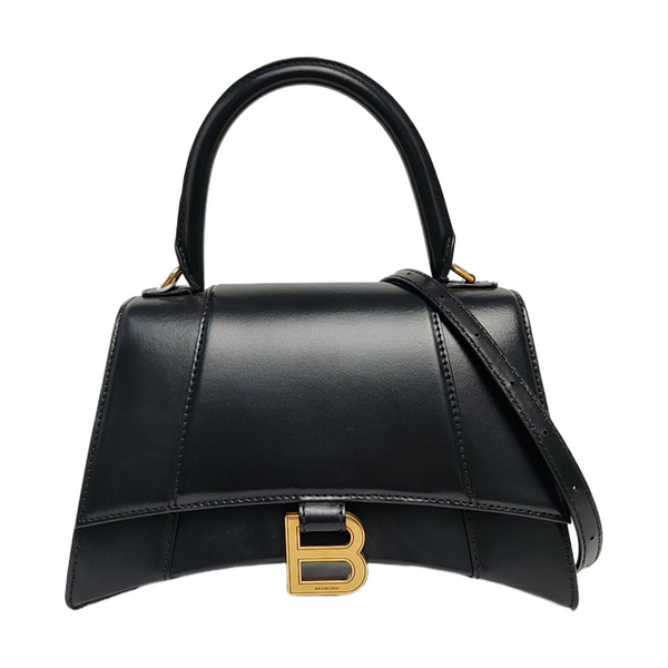 Hourglass S Calfskin Black