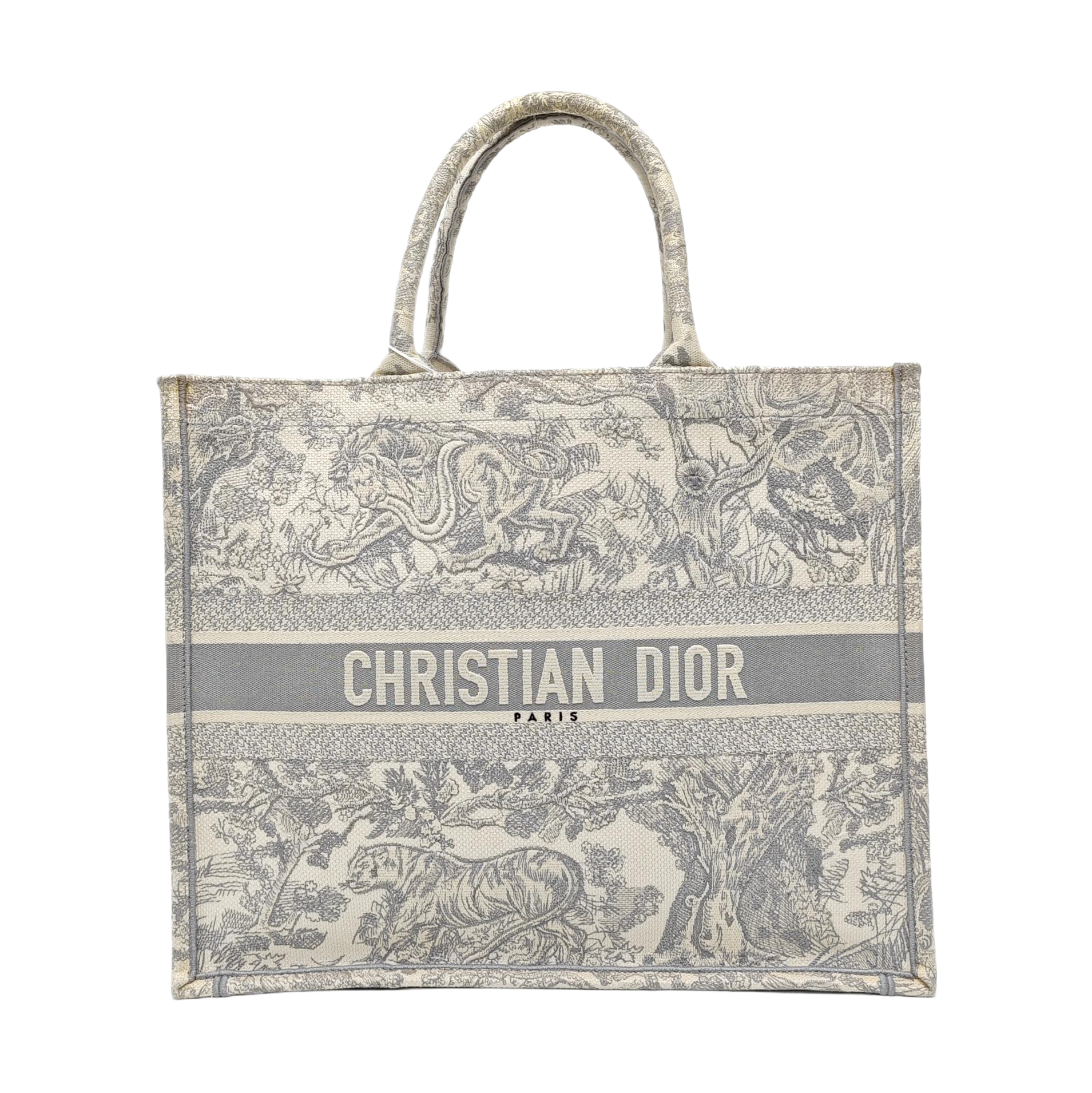 Book Tote Large Fabric Gray