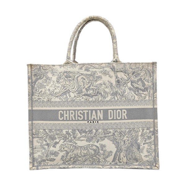 Book Tote Large Fabric Gray