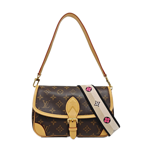 DIANE Monogram Coated Canvas Brown