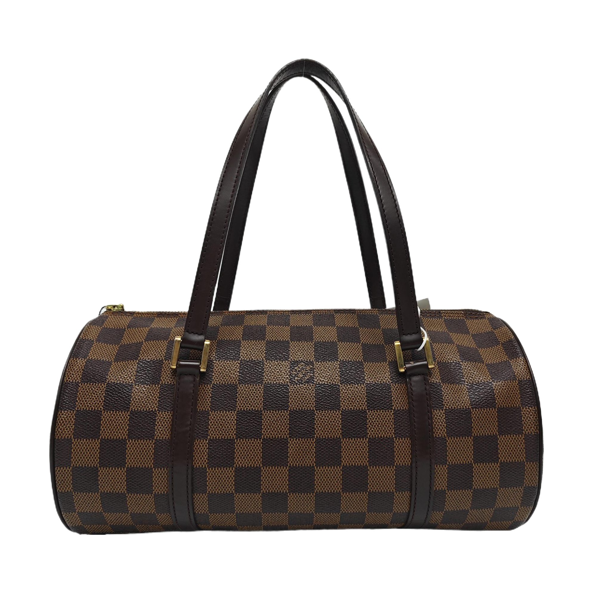 PAPILLON 30 Damier Ebene Coated Canvas Brown