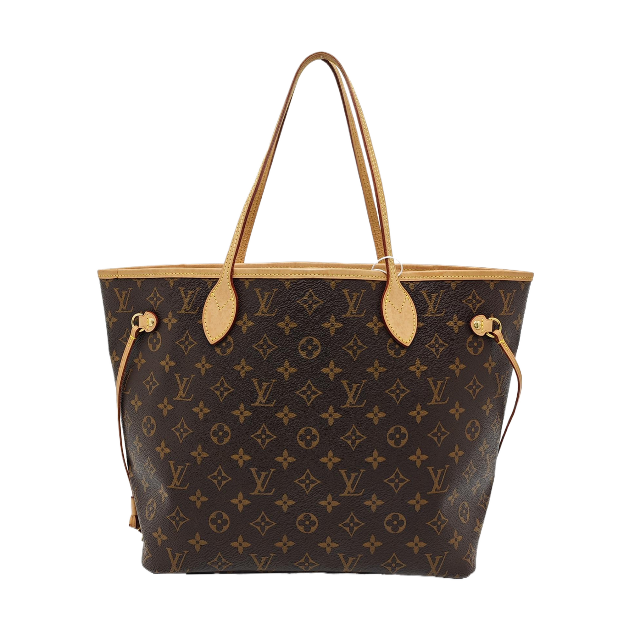 NEVERFULL MM Monogram Coated Canvas Brown