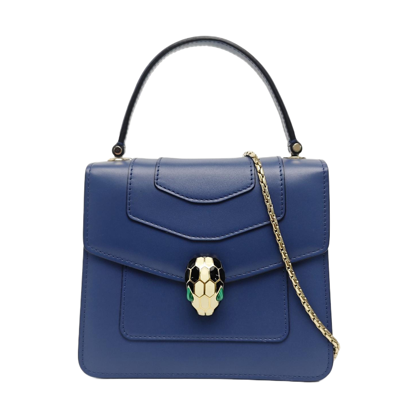 SERPENTI FOREVER Small Quilted Calfskin Blue