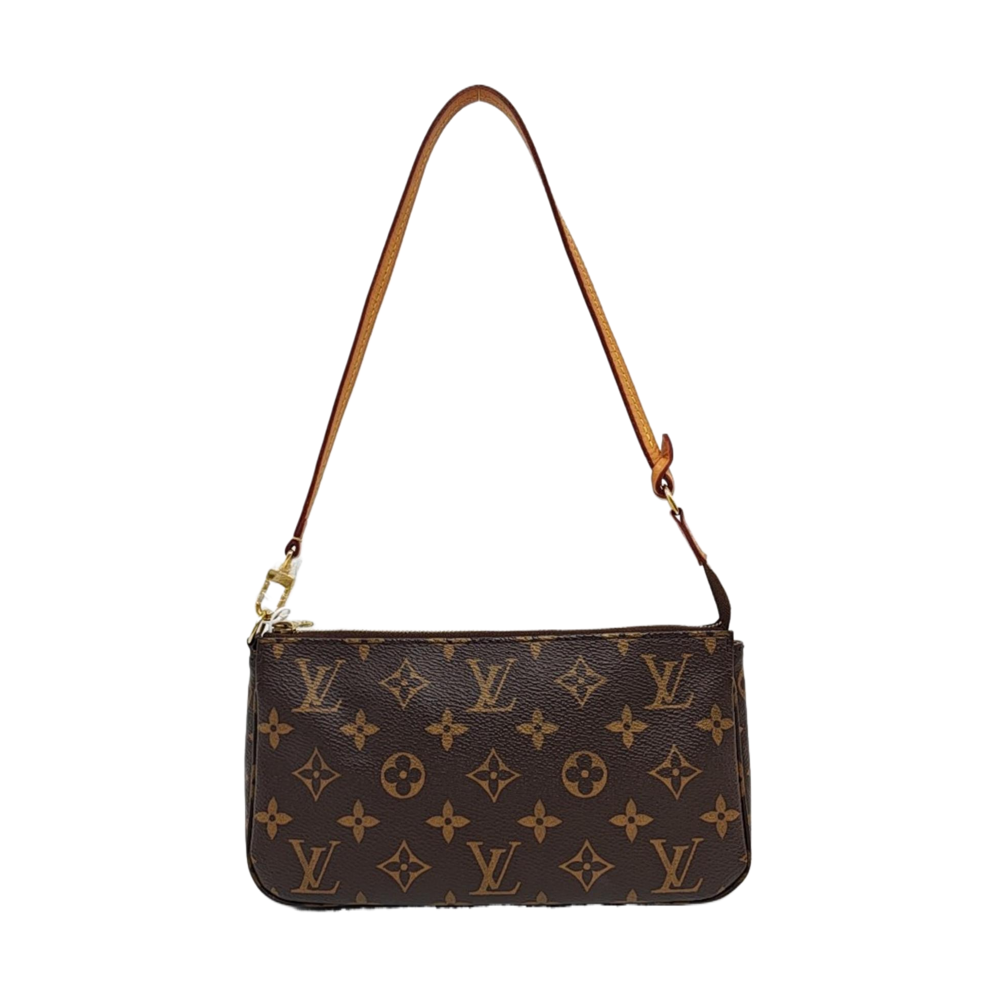 ACCESSOIRES GM Monogram Coated Canvas Brown