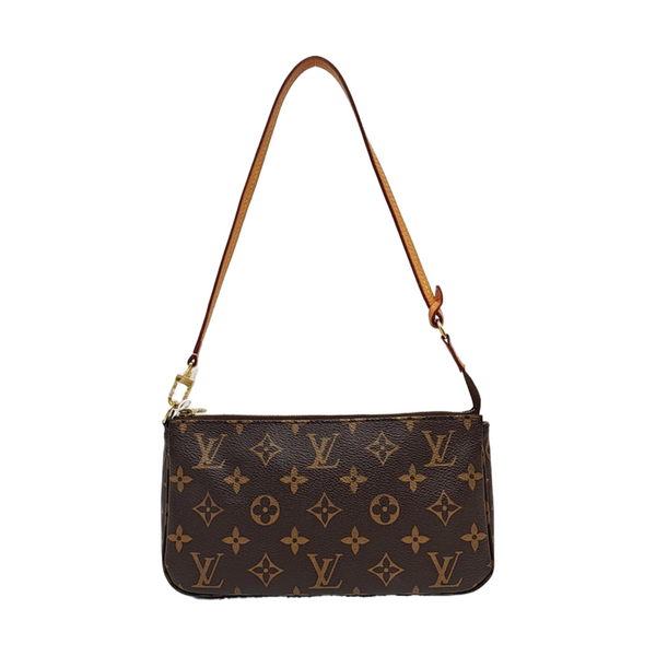 ACCESSOIRES GM Monogram Coated Canvas Brown
