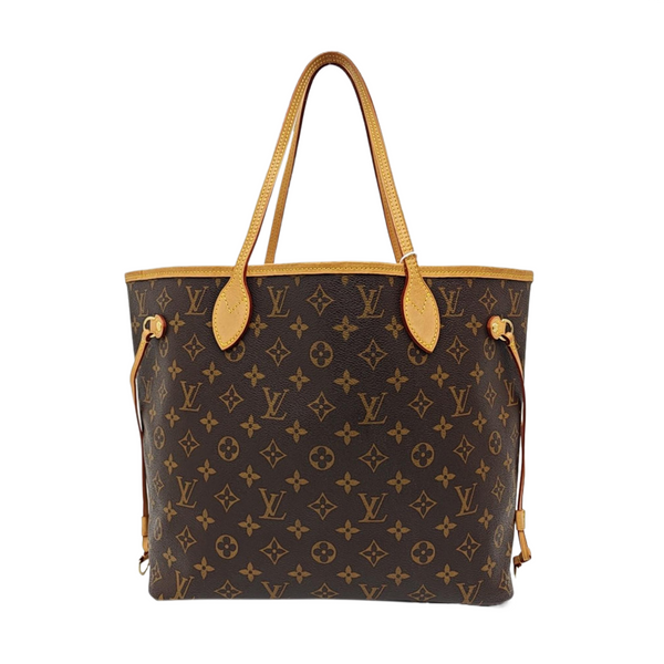 NEVERFULL MM Monogram Coated Canvas Brown