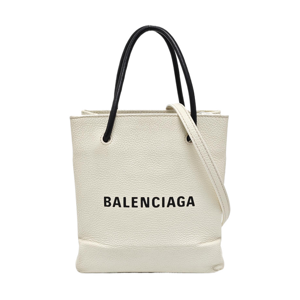 Shopping Bag Super Mini Calfskin White