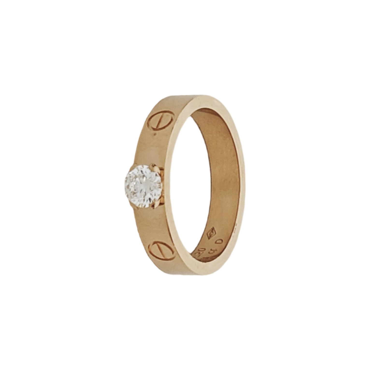 LOVE 18k Rose Gold Ring EU 49