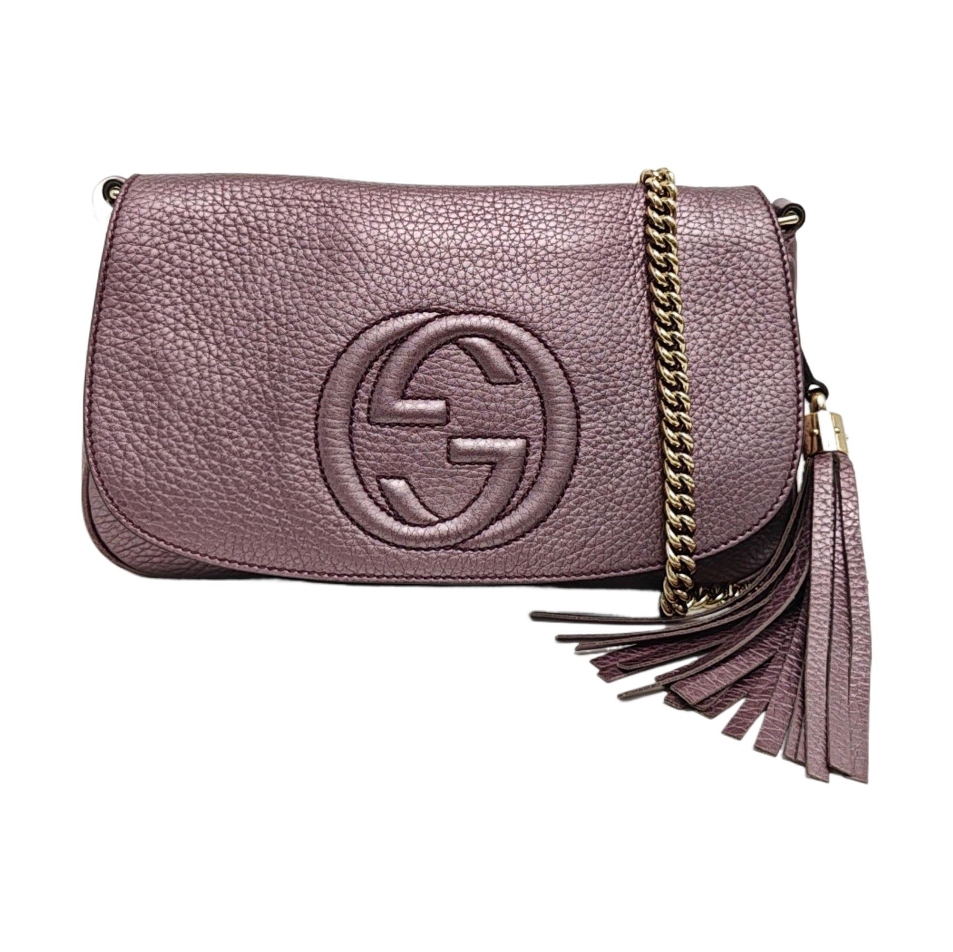 Soho Medium Quilted Calfskin Purple