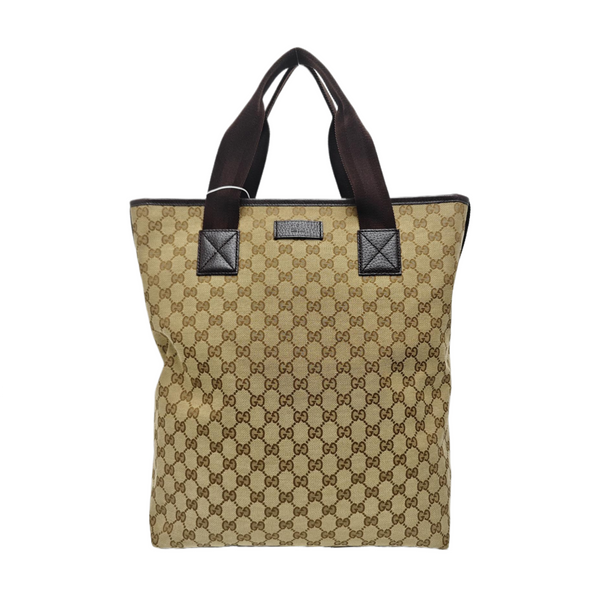 Monogram Canvas Tote Bag Brown
