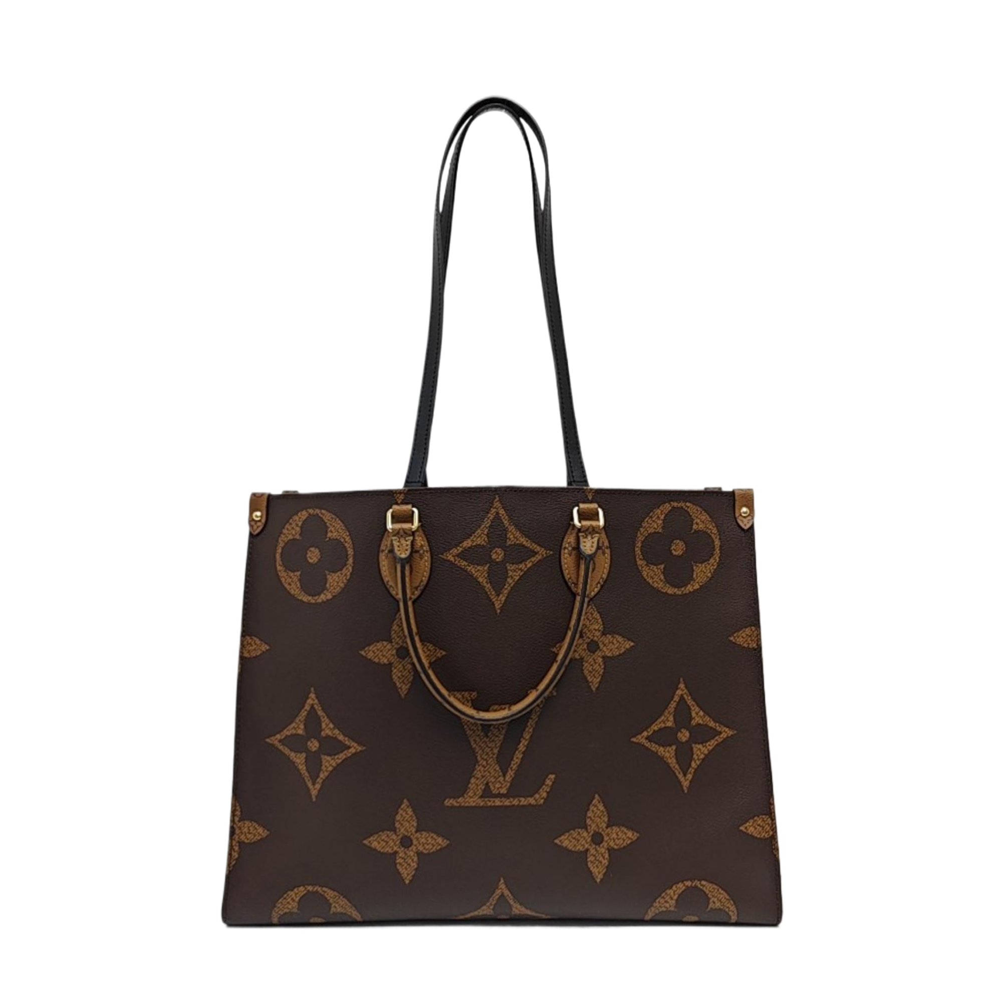 ONTHEGO GM Monogram Coated Canvas Brown