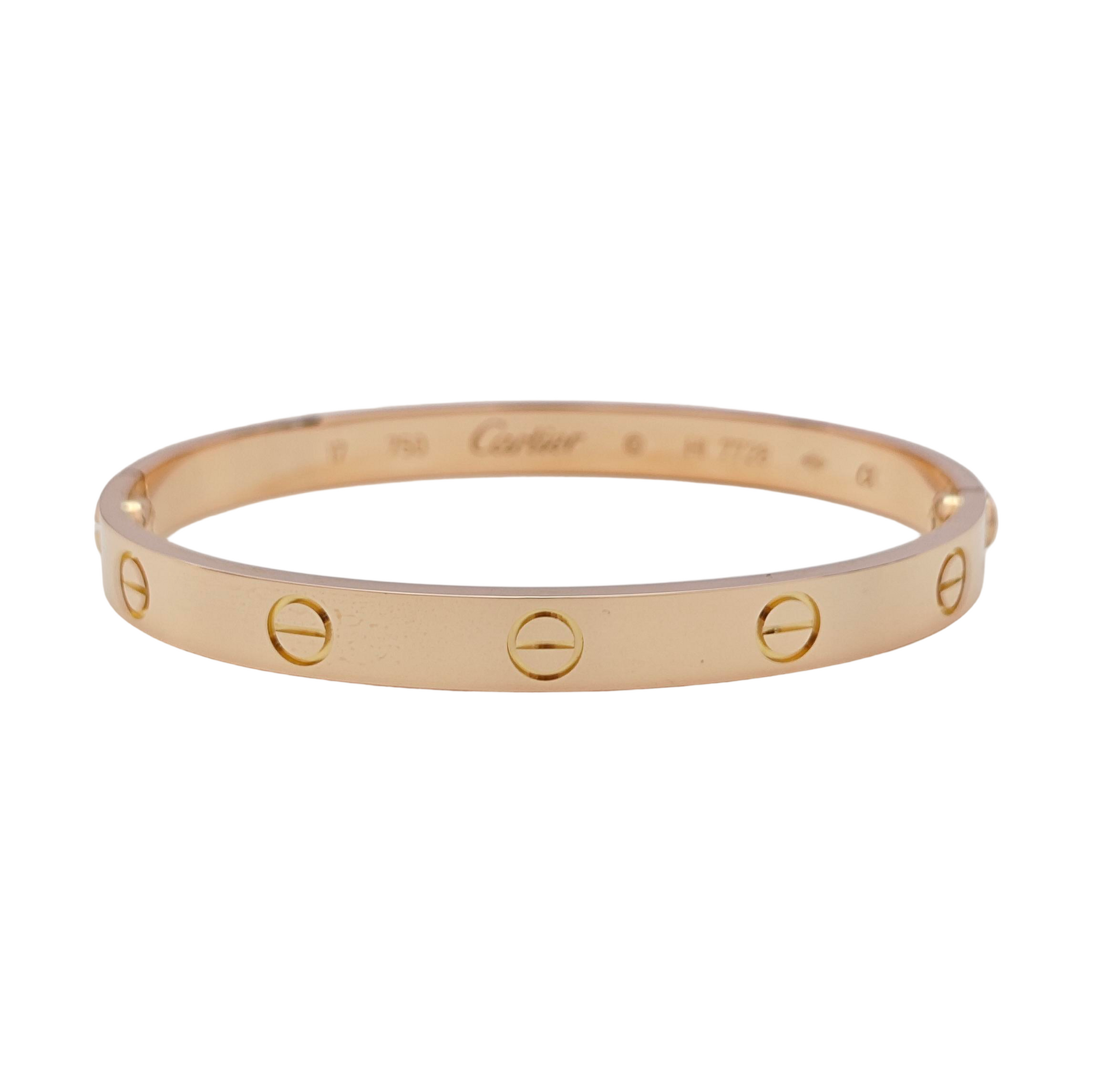 LOVE 18k Rose Gold Bangle
