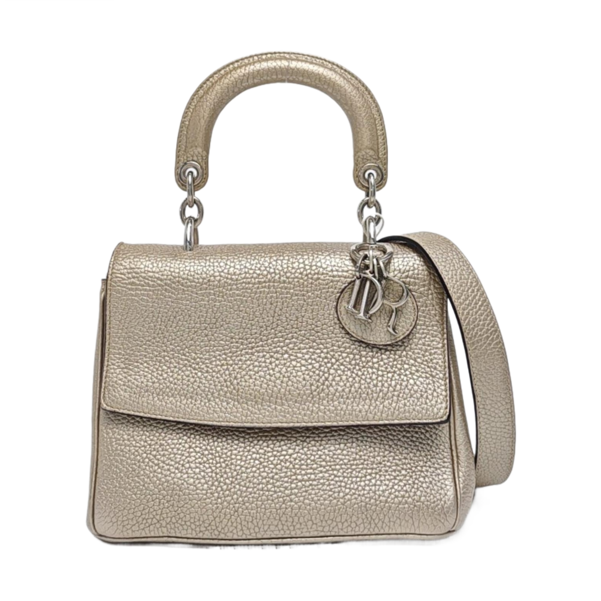 Authenticated pre-owned  Be Dior Calfskin Beige - Shoulder Bag at Looply