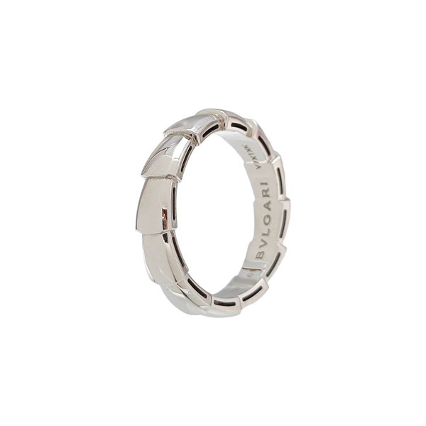 SERPENTI 18k White Gold Silver Ring EU 61