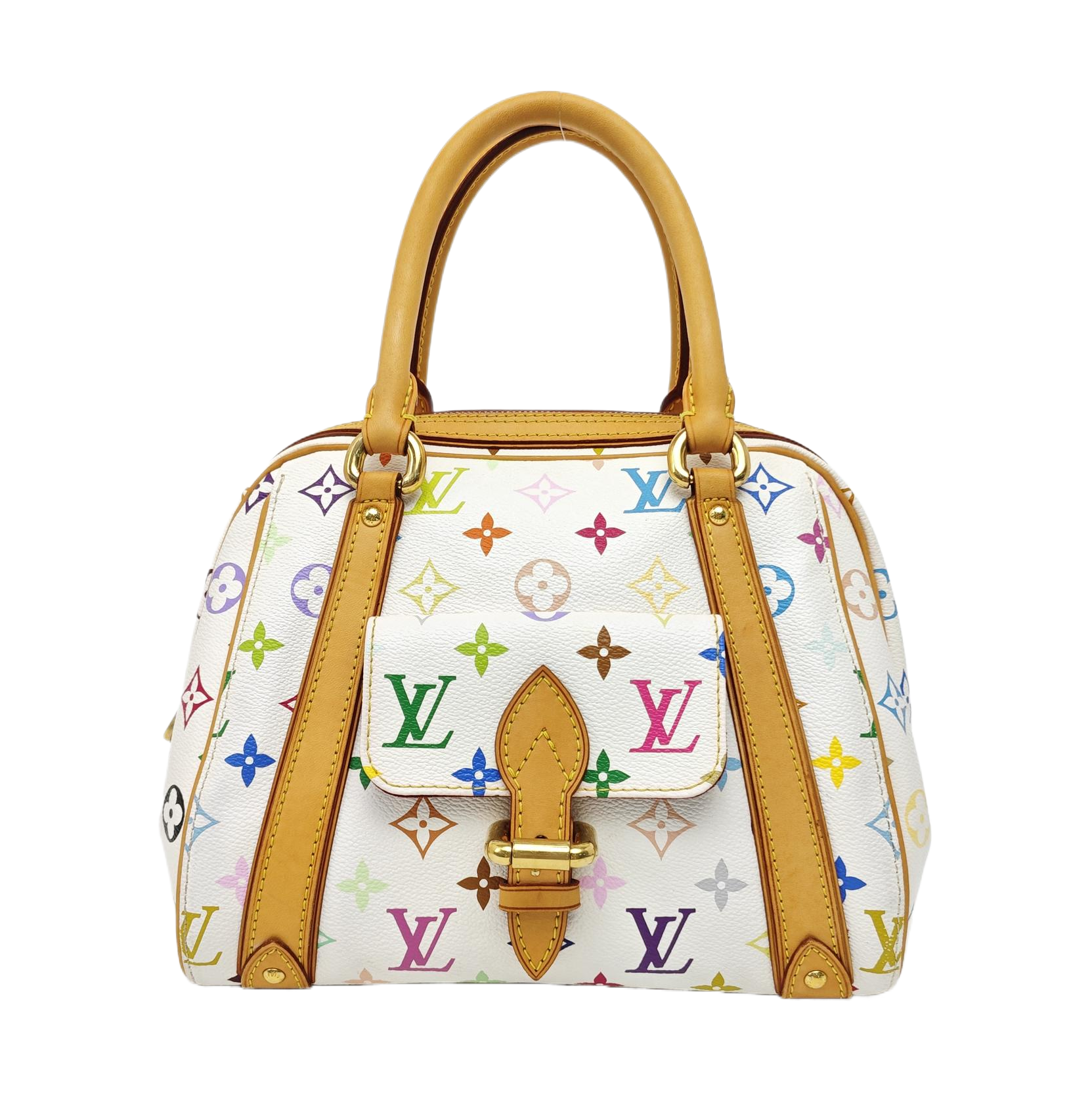 LV × TM PRISCILLA Monogram Coated Canvas White
