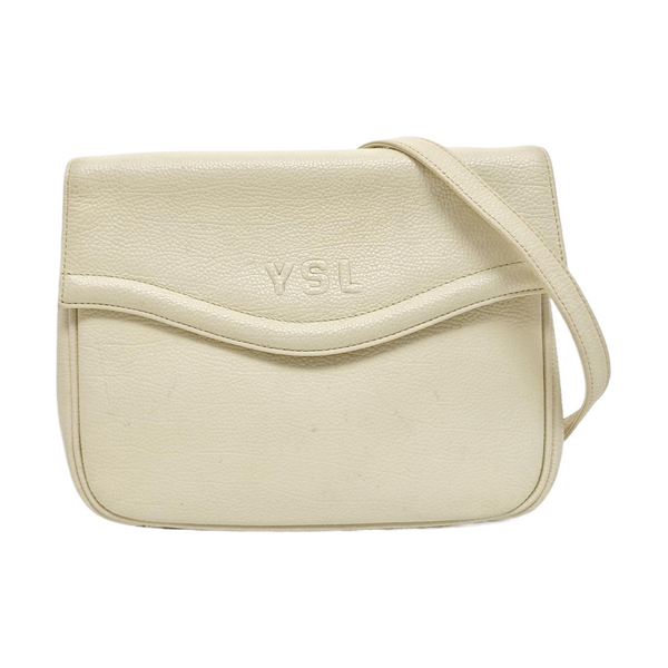 Calfskin Shoulder Bag White