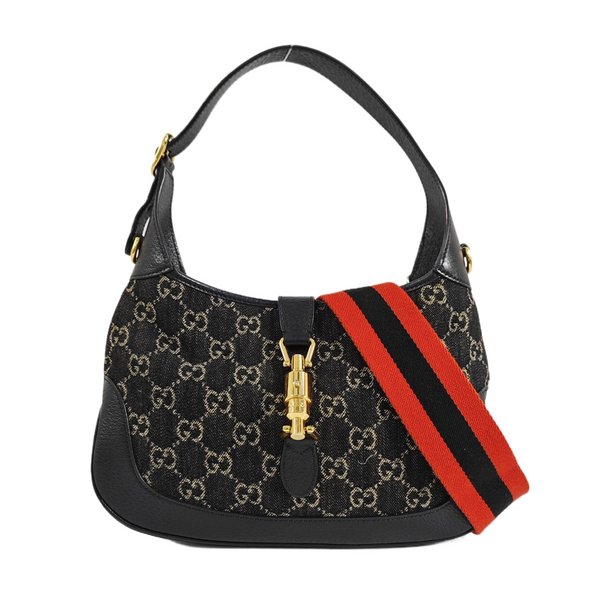 Jackie 1961 Small Monogram Denim Black