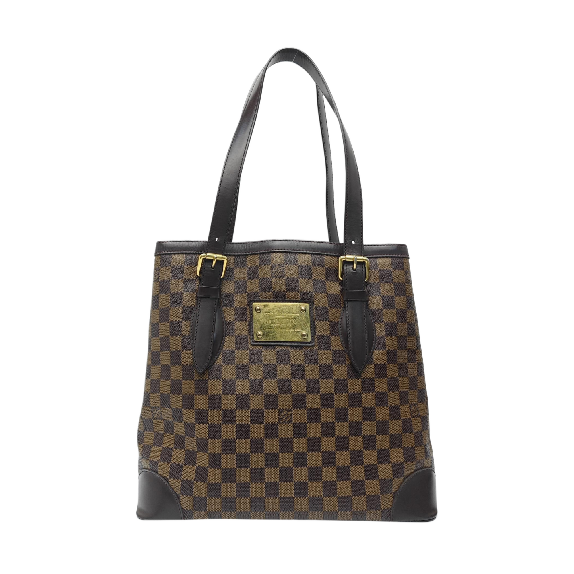 HAMPSTEAD GM Damier Ebene Coated Canvas Brown