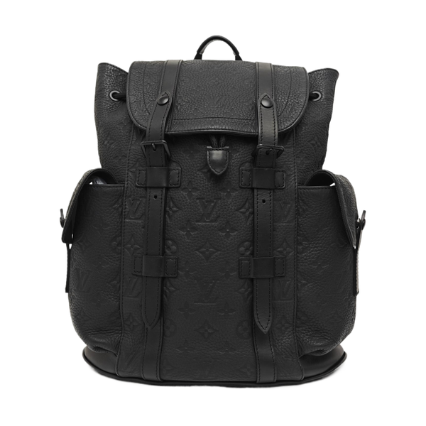 CHRISTOPHER PM Monogram Calfskin Black