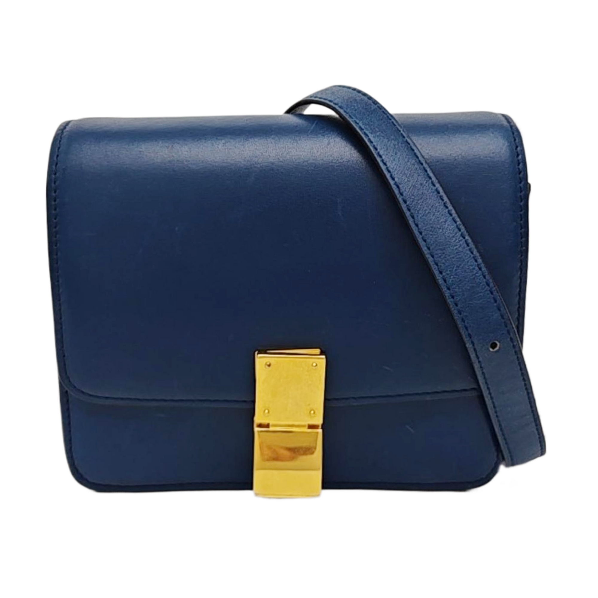CLASSIC BOX Mini Calfskin Blue
