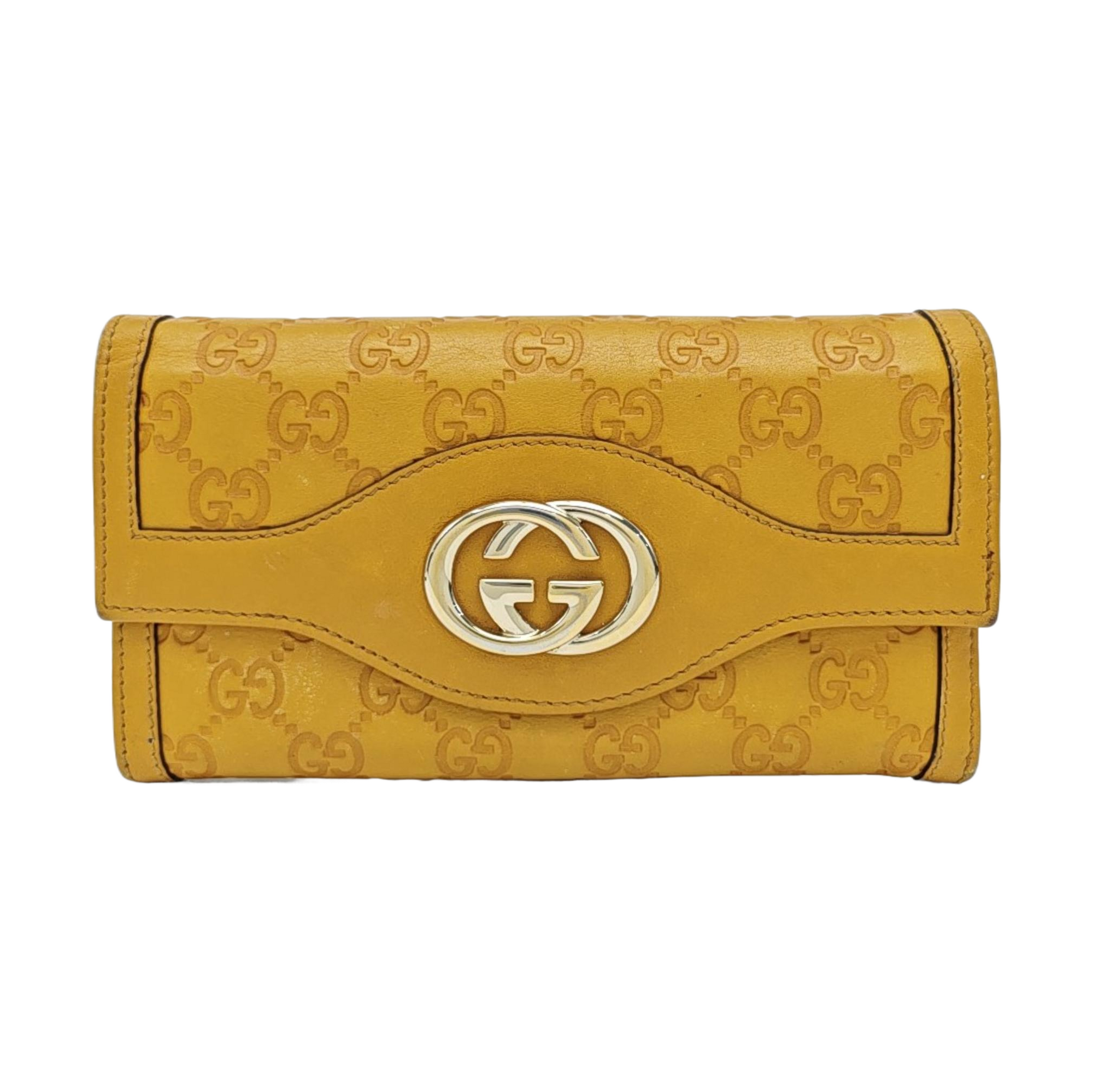 Monogram Calfskin Wallet Yellow