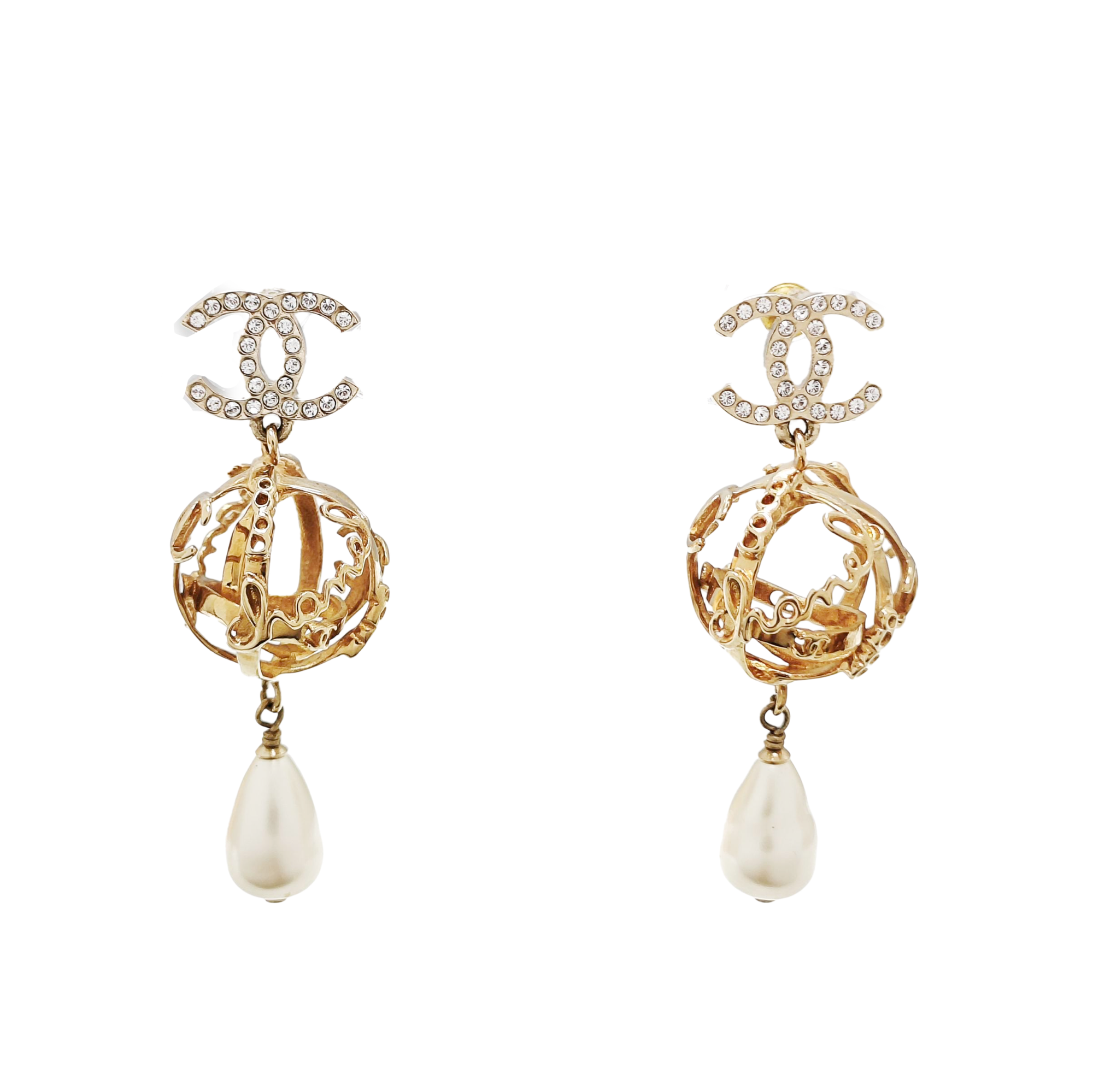 Metal Gold Stud Earrings