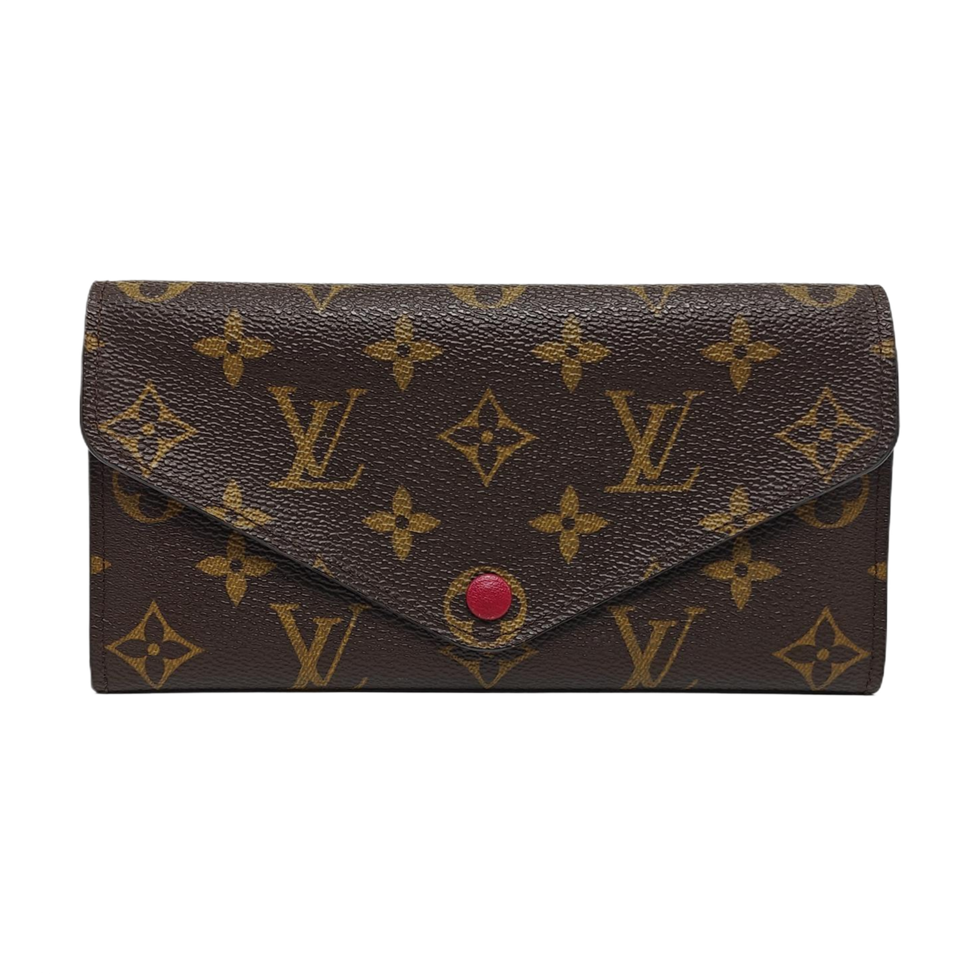 JOSÉPHINE Monogram Coated Canvas Brown Wallet