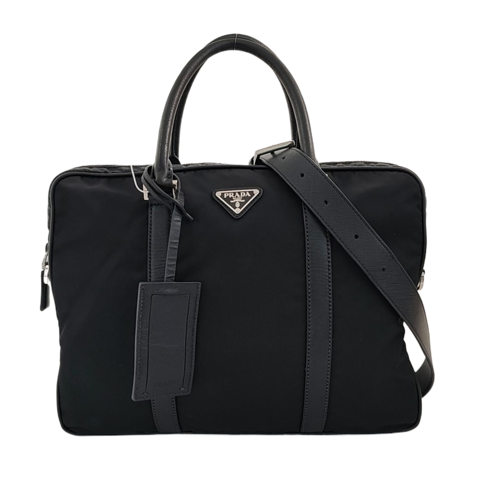 Nylon Shoulder Bag Black