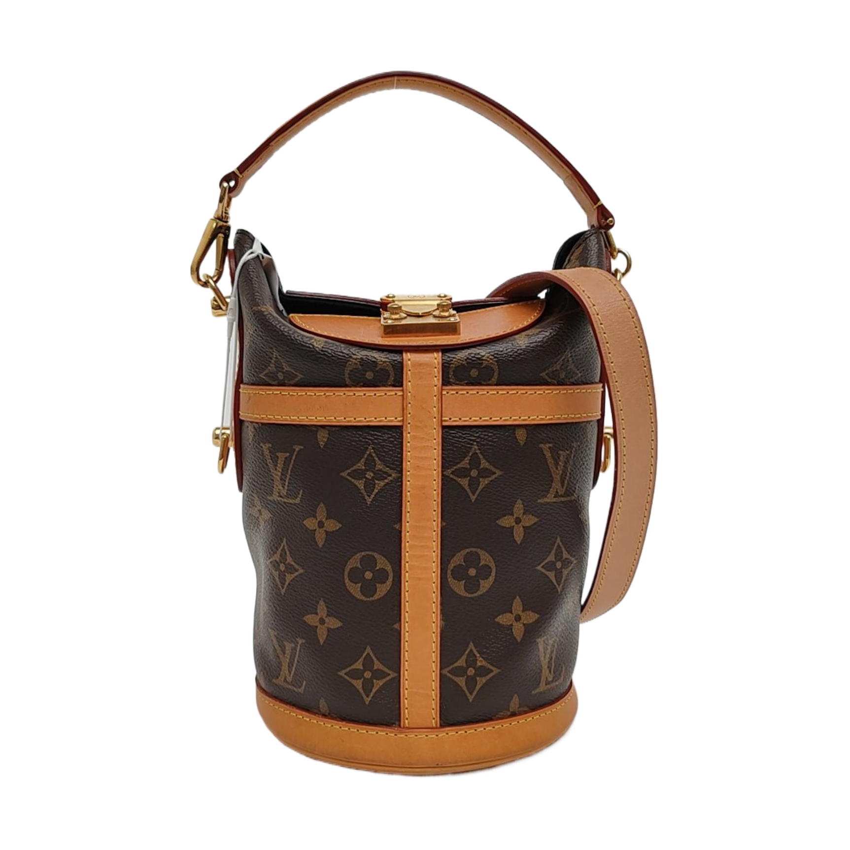 DUFFLE Monogram Coated Canvas Brown