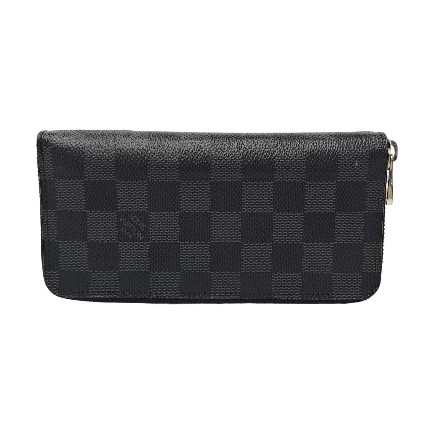 ZIPPY Damier Graphite Coated Canvas Gray