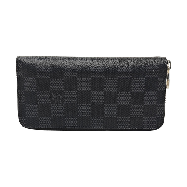 ZIPPY Damier Graphite Coated Canvas Gray