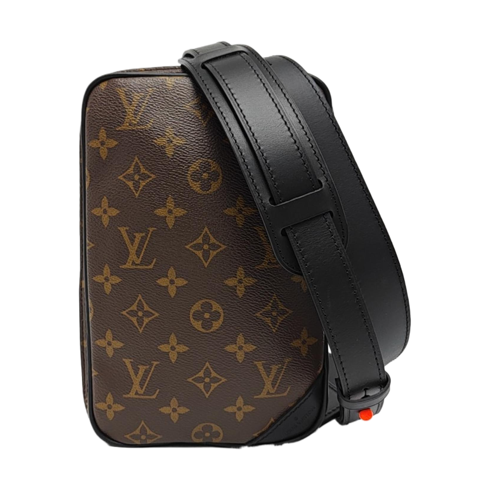 UTILITY SIDE Monogram Coated Canvas Brown